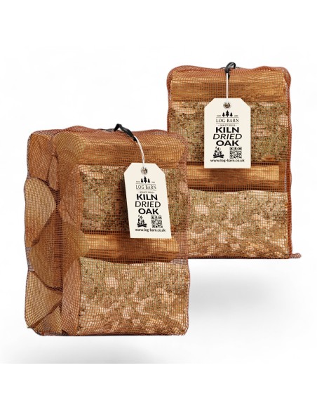 Oak Hardwood Logs, Approx. 20kg total (2 x 30L Net)