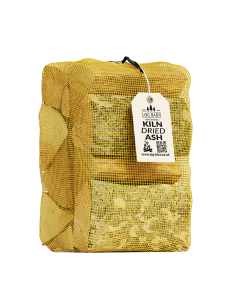 Ash Hardwood Logs 9kg | 1 x 30L Net | Premium Firewood for Stoves & Fireplaces | Log Barn