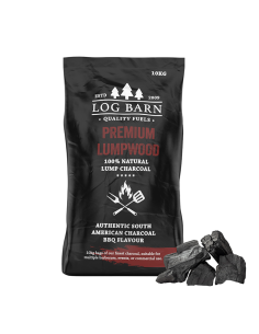 Restaurant Grade Lumpwood Charcoal 10KG | Premium Quality, Long-Lasting | Log Barn