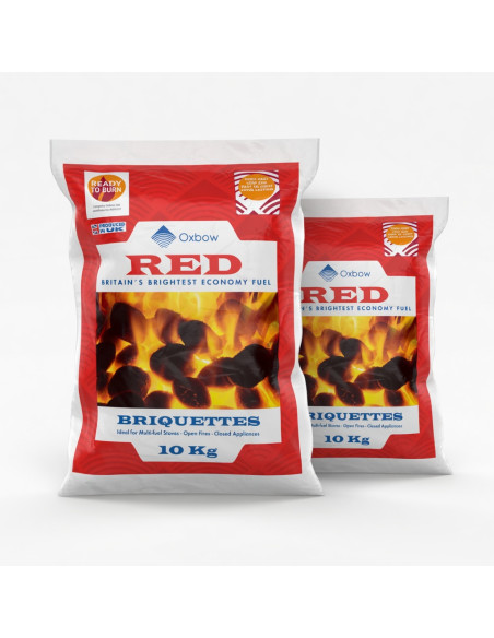 2 x 10kg Oxbow Red smokeless coal