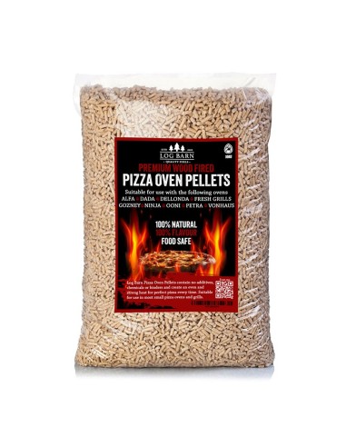 Pizza Oven Pellets 1 x 10kg | High Heat, Clean Burning, Eco-Friendly | Log Barn