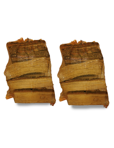 Oak Hardwood Logs 18kg | 2 x 30L Net | Premium Firewood for Stoves & Fireplaces | Log Barn